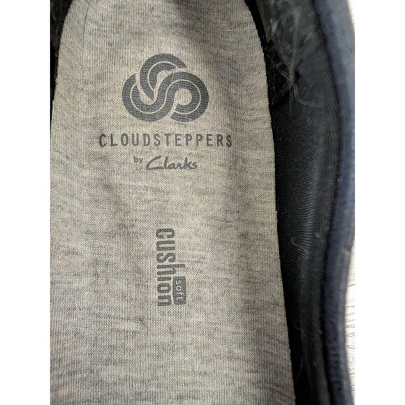 Cloudsteppers By Clarks Womens Slip-On Loafers Navy Blue Size 5M Lightweight - Picture 3 of 5